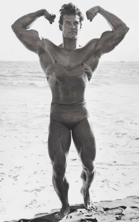 Steve Reeves Biceps Peak Front Bodybuilding Pose