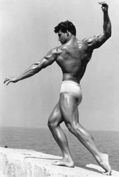 Steve Reeves Twisting Back Rear Delt Pose